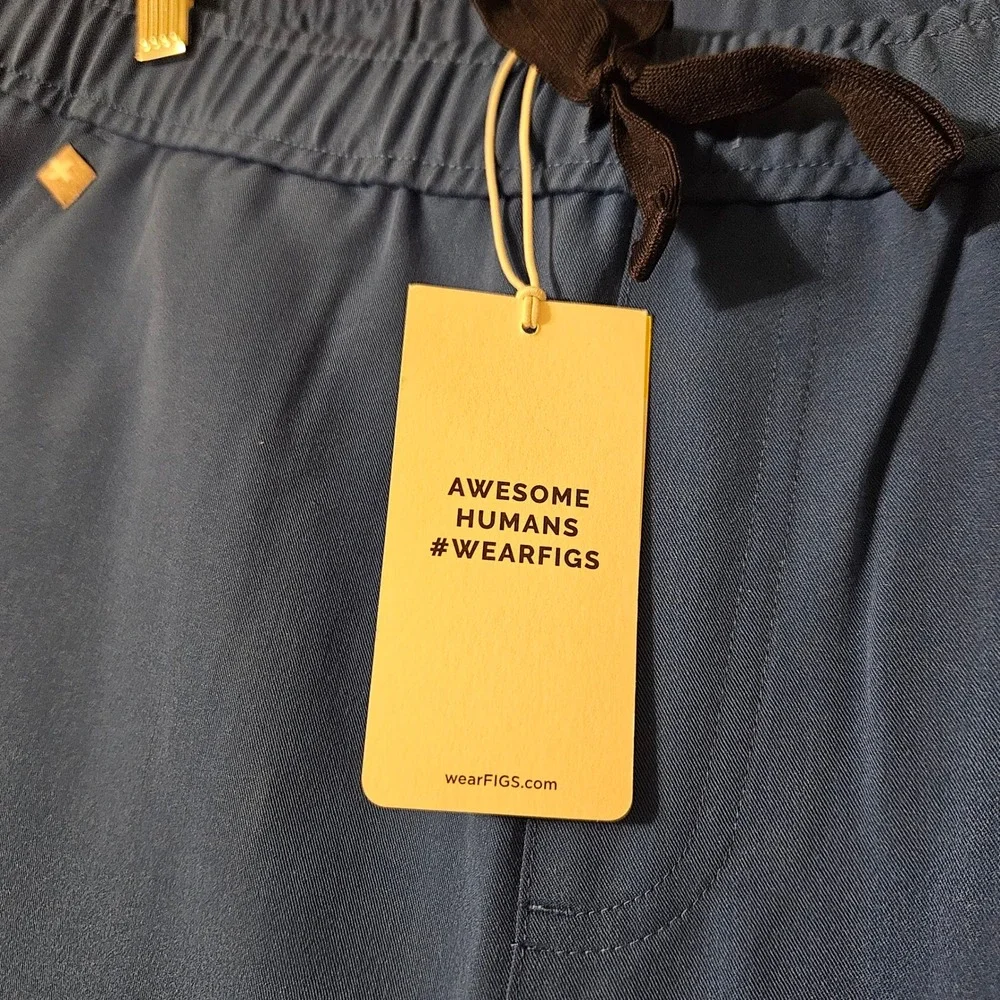 Figs Tansen Zip Jogger Pants Men's Size XL NWT Blue Uniform Work Scrub Pants‎